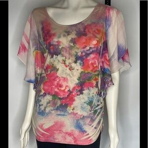 Espresso Bell Sleeve Top Sz M